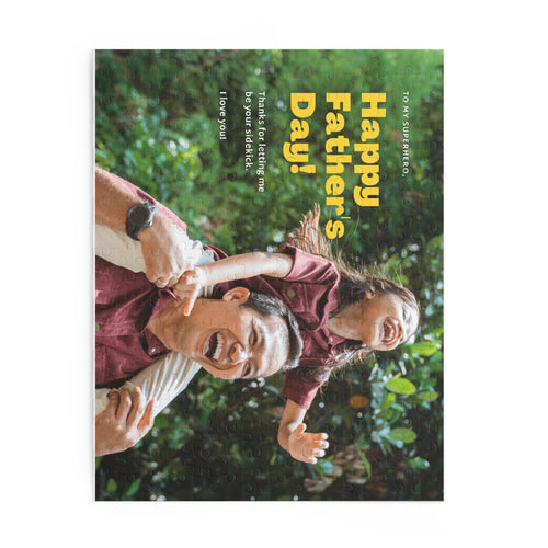 Personalized Father’s Day Puzzle Gift for Dad – Custom Photo Puzzle, Unique Gift for Him, Family Memory Puzzle